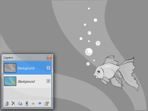 Warstwa w odcieniach szarości